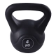 Kettlebell Black Cimento Peso Academia 4 Kg Preto