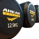 Kit Dumbell Ahead Sports Borracha 10 Pares de 12.5kg a 35kg